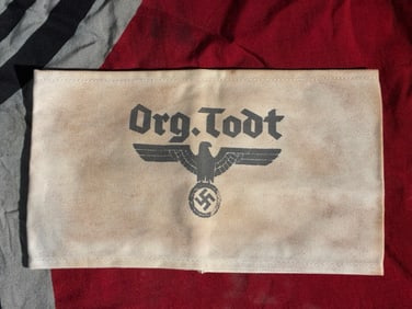 WW2 German Organisation Todt (OT) Armband – Labor Corps Identification, c. 1940–1945