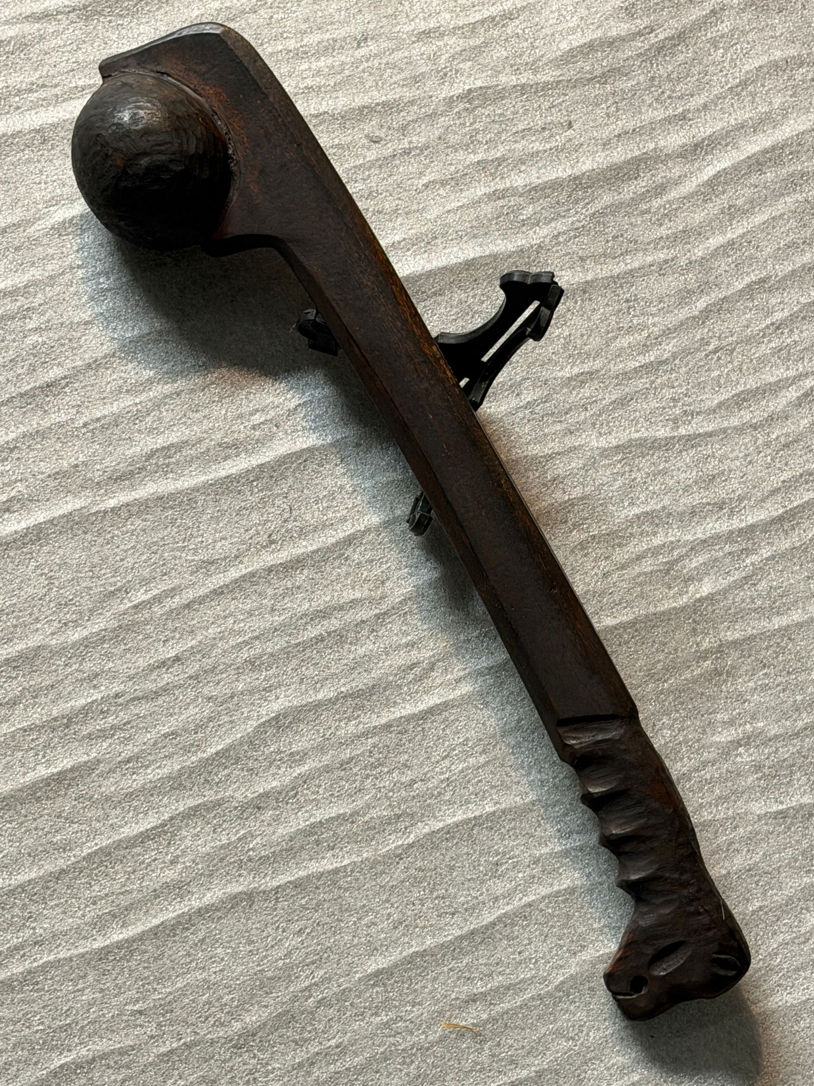 Native American Plains-Style Ball-Head War Club with Zoomorphic Grip, ca. 1800–1850 (1 of 9)