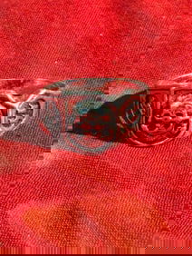 Rare WW2 German Totenkopf SS Skull Silver Ring