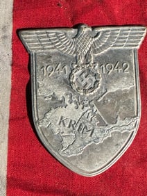WW2 German Krim Shield (Crimea Campaign Badge), 1941–1942