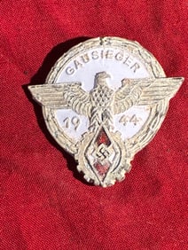 WW2 German 1944 Gausieger Hitler Youth Competition Badge By Brehmer