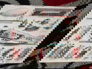 WW2 International Air Travel in the Interwar Imagination: German Cut-Out Sheet (c. 1930s)