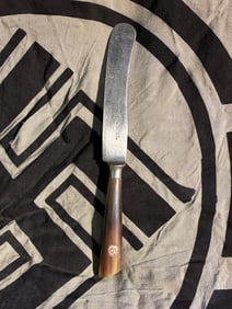 WW2 German SA Presentation Knife with Horn Handle and Maker’s Mark, ca. 1930s–1940s