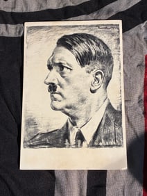 WW2 German Propaganda Portrait Postcard of Adolf Hitler (1940)