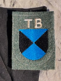 WW2 German Army “TB?? Truppenkennzeichen (Troop Identifier) Sleeve Shield