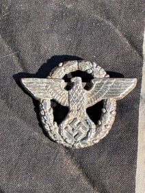 WW2 German National Eagle Cap Insignia (Verified Period Variant), c. 1930s–1940s