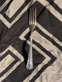 WW2 German Table Fork from SS-Administration at Wewelsburg Castle (Original Period Artifact)