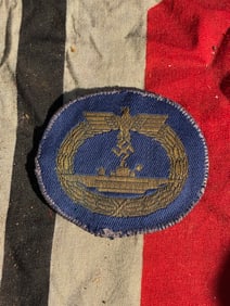 Kriegsmarine Coastal Artillery Proficiency Patch (Germany, WWII)