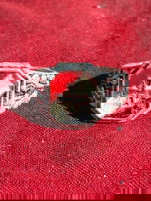 WW2 German Patriotic Souvenir Ring with Iron Cross Motif (c. 1930s–1940s)