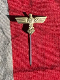 WW2 German National Eagle Stickpin (Third Reich Era), ca. 1933–1945