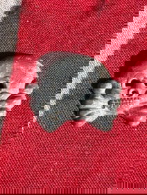 WW2 German Totenkopf SS Skull Cap Badge