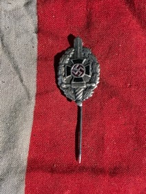 WW2 German Sports Badge Stickpin (Deutsches Reich, c. 1930s–1940s)