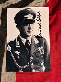 WW2 German Portrait of a Luftwaffe Officer, Signed “Heinrich Seidel,?? ca. 1939–1945