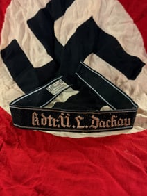 WW2 German Cuff Title “Adolf Hitler??: Insignia of Personal Allegiance With RZM Paper Tag