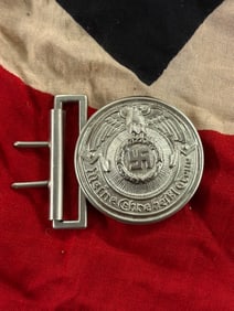 WW2 German Police Belt Buckle (“Meine Ehre heißt Treue??), Third Reich Period, ca. 1933–1945