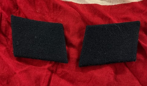 WW2 German Waffen SS Uniform Collar Tabs with RZM Label