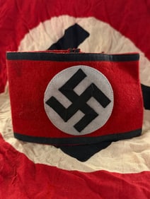 WW2 Germany, c. 1939–1945 Waffen-SS Armband with RZM Manufacturing Tag