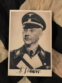 WW2 German Signed Portrait Photograph of Heinrich Himmler, Reichsführer-SS
