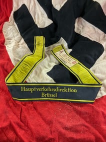 WW2 German Occupation Railway Official’s Armband – Brussels World War II Era, German-Occupied