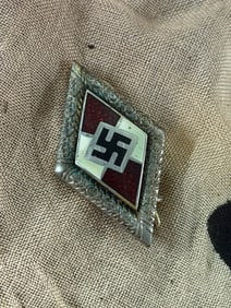 WW2 German Hitler Youth Membership Badge (HJ Abzeichen)