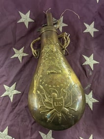 American Eagle Powder Flask (United States), mid–19th century