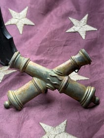 Civil War Crossed Cannons Insignia