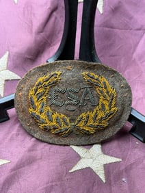 Confederate States of America (CSA) Bullion Wreath Insignia