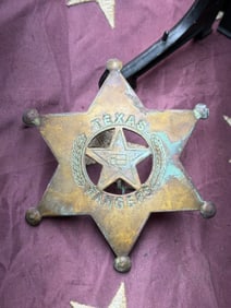 Texas Rangers Six-Point Star Badge