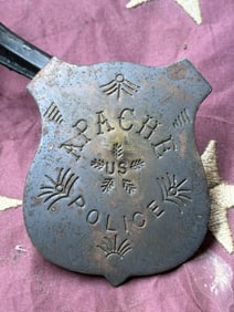 Apache Police Badge, United States Indian Police, Late 19th Century