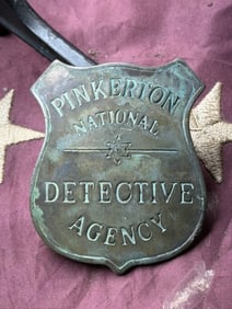 Civil War Pinkerton National Detective Agency Badge