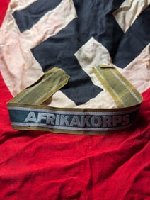 WW2 German “Afrika Korps?? Cuff Title – Tropical Uniform Sleeve Band