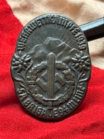 WW2 1939 German SA Wehrwettkämpfe Tinnie – SA Brigade 94 Competition Badge