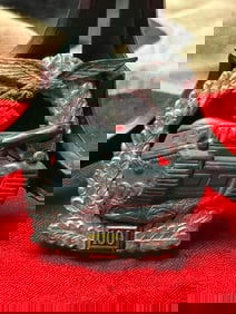 WW2 German Panzer Assault Badge in Silver with “100?? Engagement Pendant