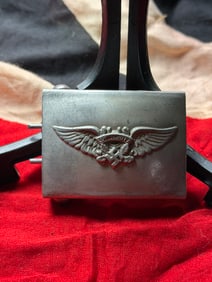 WW2 German Luftschutz Belt Buckle R.Z.M. M3/12 Air Raid Protection Buckle