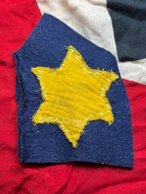 WW2 German Jewish Identification Badge (Yellow Star)