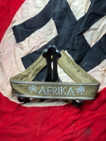 WW2 German “AFRIKA?? Cuff Title (Ärmelband Afrika)