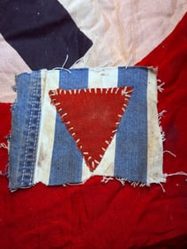 WW2 German Concentration Camp Prisoner Uniform Identification Cut Out