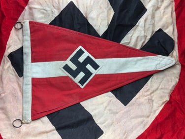 Reich Fire Brigade (Feuerwehr) Pennant from Häusern, WW2 Germany