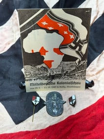 WW2 German Grouping Artifacts of Nazi Colonial Propaganda: The Mitteldeutsche Kolonialschau, 1940