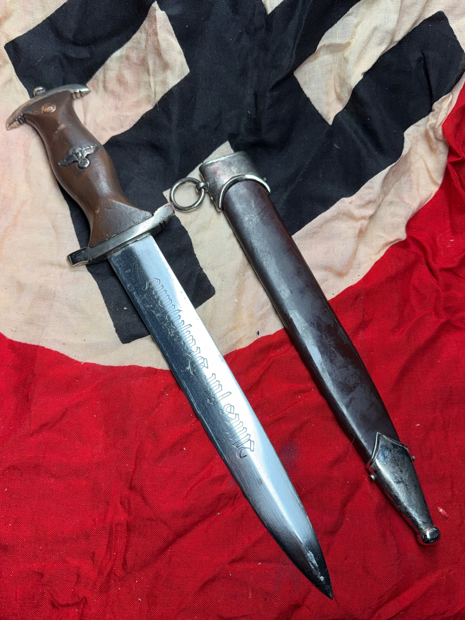 WW2 Sturmabteilung (SA) Service Dagger (Dolch), Third Reich: This ceremonial dagger was issued to members of the Sturmabteilung (SA), the paramilitary wing of the National Socialist movement in Germany, during the early years of the Third Reich. Commonly known