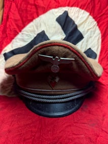 WW2 German Hitler Youth (Hitlerjugend) Leader Visor Cap,