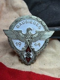 WW2 German “Gausieger 1944?? Badge Nazi Party Competitive Award