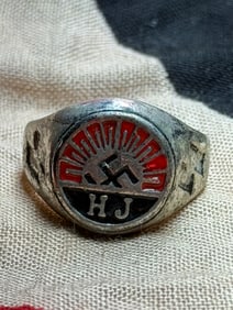 WW2 German Hitler Youth (Hitlerjugend) Leader’s Ring