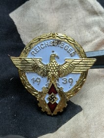 WW2 German Hitler Youth “Kreissieger?? (District Champion) Award, 1939