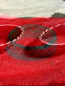 WW2 German Inscribed Silver Ring, Third Reich Era (c. 1933–1945)