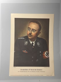 WW2 German Portrait of Heinrich Himmler, Reichsführer-SS