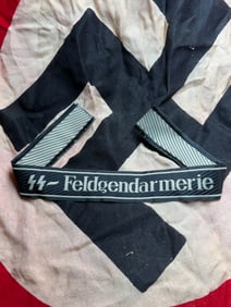 WW2 German Waffen SS-Feldgendarmerie Cuff Title (Ärmelstreifen)
