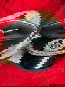 WW2 German Army (Heer) Officer’s Visor Cap (Schirmmütze), c. 1939–1945