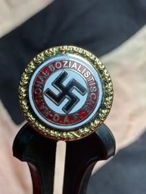 German NSDAP Party Membership Badge (Mitgliedsabzeichen), Numbered, WWII Era