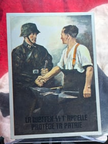 WW2 German The Waffen-SS and the ‘National Community’: A Propaganda Postcard